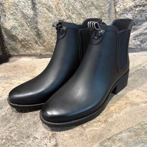 Tory Burch Rubber Chelsea Booties - Fair Used Condition